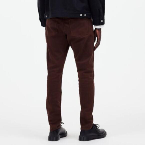 Madewell The Athletic Allday Slim Pant Mens 32x30 Dark Carob Stretch Tapered Leg - Picture 2 of 9